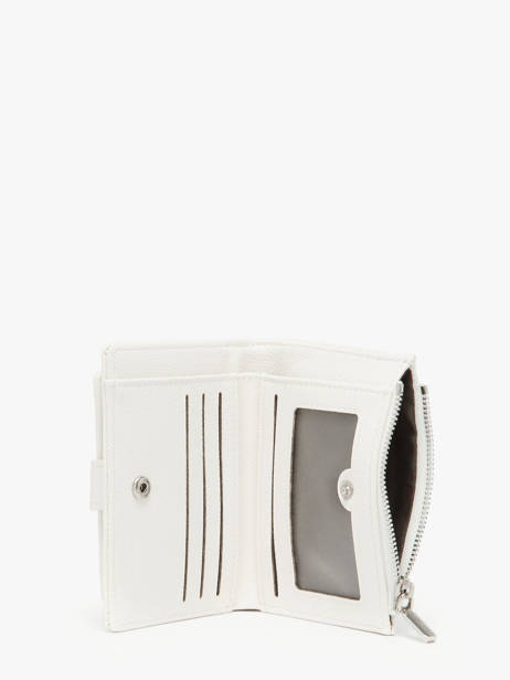 Porte-monnaie Porte-cartes Saffiano Miniprix Blanc saffiano F5012 vue secondaire 2