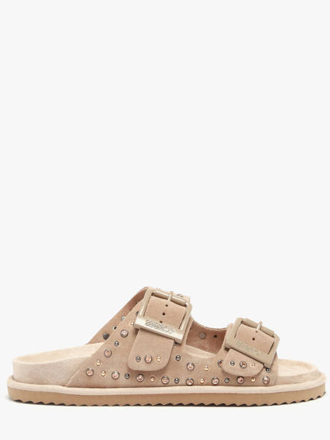 Sandales En Cuir Colors of california Beige accessoires CBIOW05N