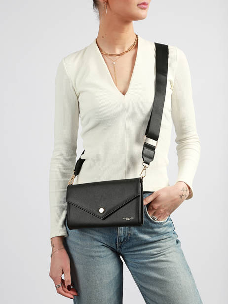 Sac De Cérémomie Miniprix Noir saffiano F5017 vue secondaire 1