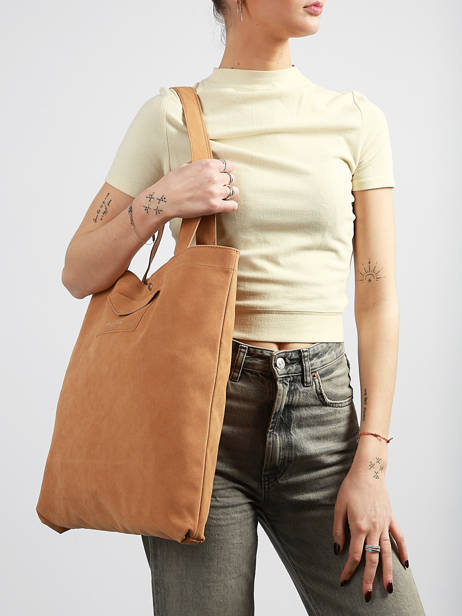 Sac Porté épaule Suedine Kba Polyester Lancaster Marron suedine kba 61 vue secondaire 1