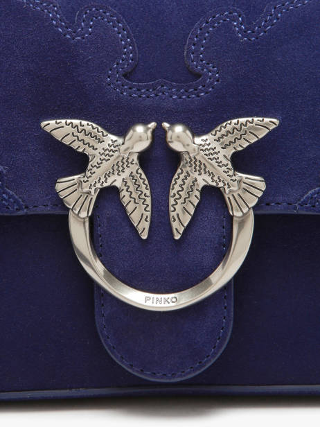 Sac Porté épaule Love Bag Soft Pinko Bleu love bag soft 6244A0F6 vue secondaire 2