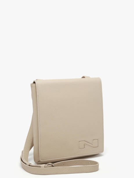 Sac Bandoulière Dinant Cuir Nathan baume Beige n city 3 vue secondaire 2