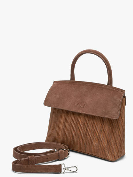 Sac Bandoulière Nathan Nathan baume Marron nathan 18TX vue secondaire 1