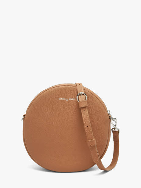 Sac Bandoulière Dorine Cuir Nathan baume Marron nathan 32PO vue secondaire 5
