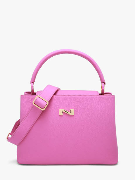 Leather Magnolia Top-handle Bag Nathan baume Pink eden 3