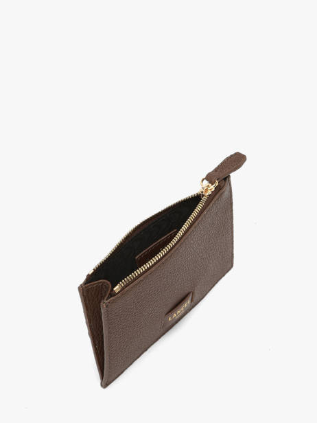 Leather Ninon Card Holder Lancel Brown ninon A14079 other view 1