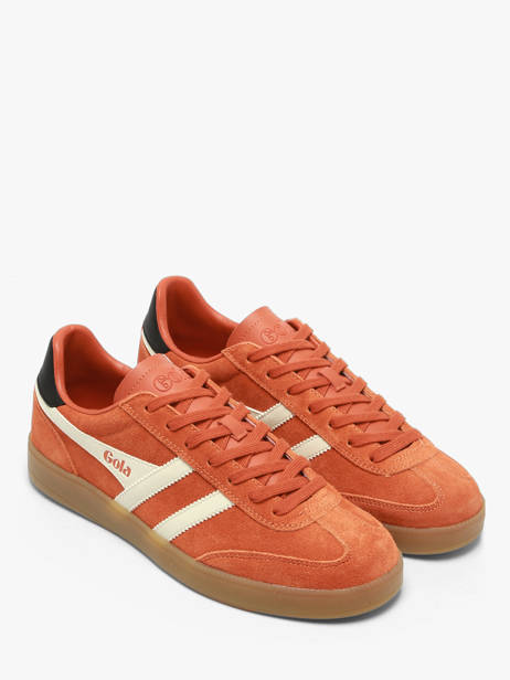Sneakers In Leather Gola Orange men CMB735UH other view 2
