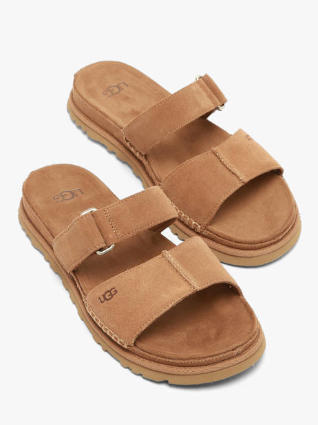 Slippers In Leather Ugg Brown women 1178590 other view 1