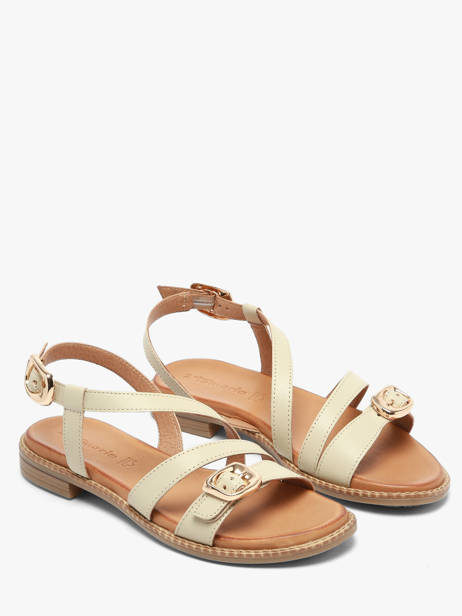 Sandales En Cuir Tamaris Beige accessoires 46 vue secondaire 1