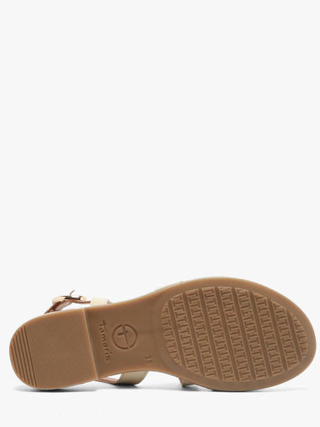 Sandales En Cuir Tamaris Beige accessoires 46 vue secondaire 4