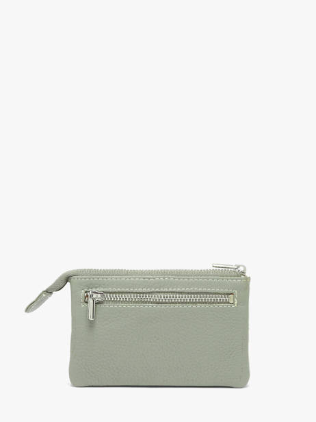 Leather Caviar Coin Purse Crinkles Green caviar 14538 other view 2