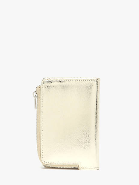 Wallet Leather Crinkles Gold caviar 14340 other view 2