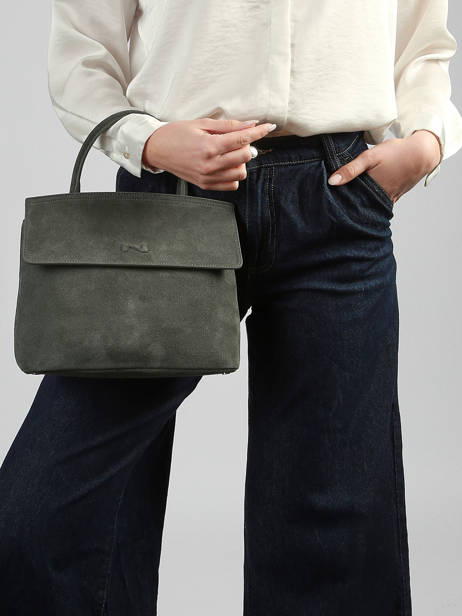 Suede Leather Clarita Crossbody Bag Nathan baume Green nathan 18S other view 1