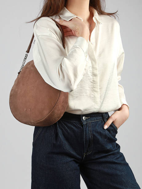 Suede Leather Anna Shoulder Bag Nathan baume Brown nathan 9S other view 1