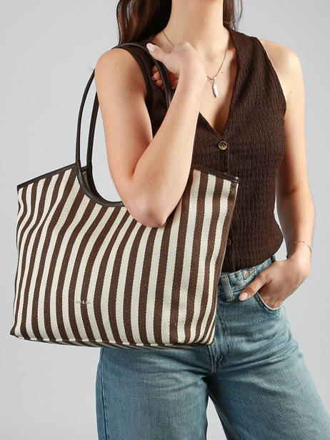 Shoulder Bag Rayure Nat et nin Brown rayure RY other view 1