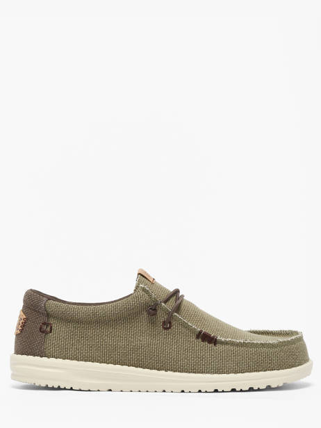 Mocassins Wally Braided Hey dude Vert men 40003
