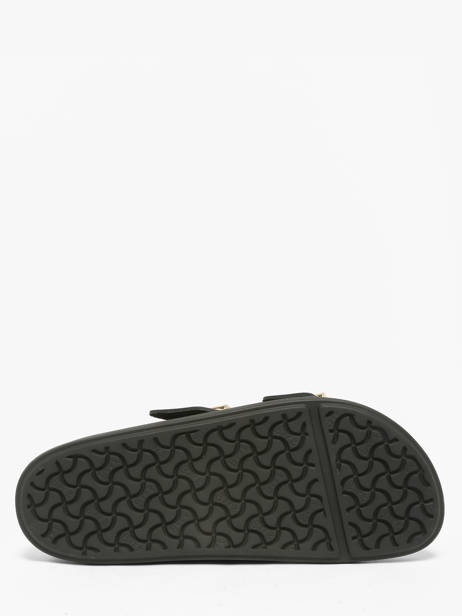 Slippers Arizona Droplet In Leather Birkenstock Black women 1029353 other view 4