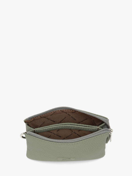 2-compartment  Coin Purse Original N Leather Nathan baume Green original n 302N other view 1