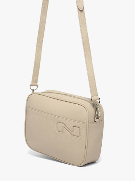 Sac Bandoulière N City Louvain Cuir Nathan baume Beige n city 7 vue secondaire 2