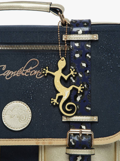 Schoolbag On Wheels For Kids 2 Compartments Cameleon Blue vintage fantasy PBVGCR38 other view 7