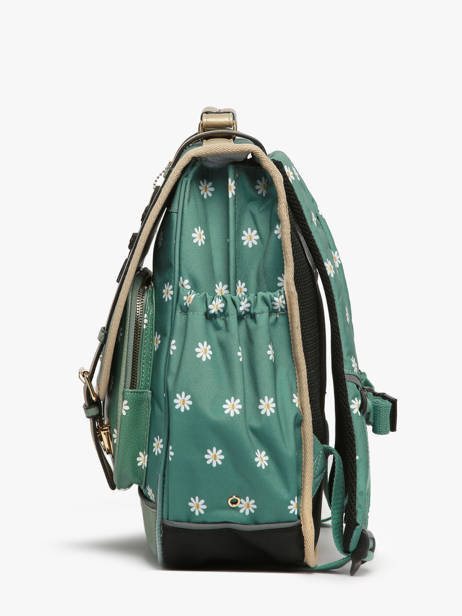 Sac à Dos 3 Compartiments Cameleon Vert vintage fantasy PBVGSD39 vue secondaire 2
