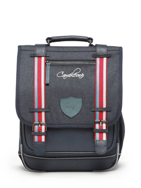 2-compartment Backpack Cameleon Blue vintage urban PBVBSD39 other view 5