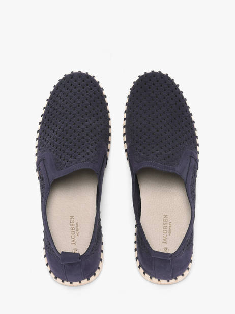 Mocassins Ilse jacobsen Bleu men TULIP140 vue secondaire 3
