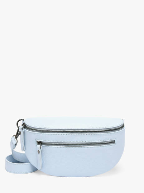 Sac Banane Caviar Cuir Milano Bleu caviar CA23111