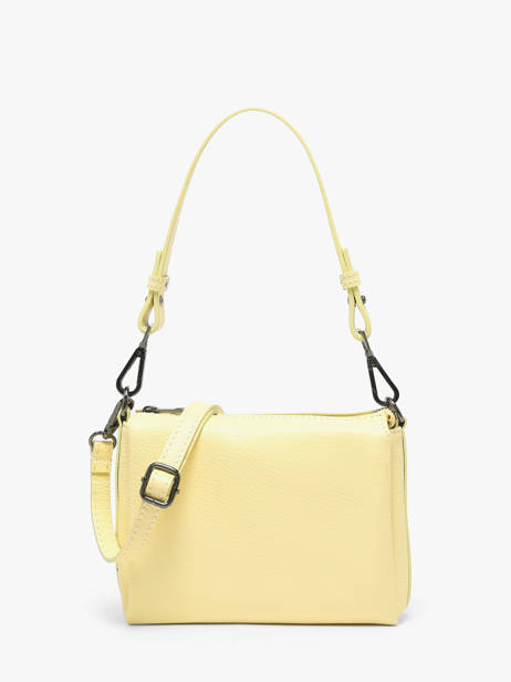 Sac Bandoulière Caviar Cuir Milano Jaune caviar CA25065