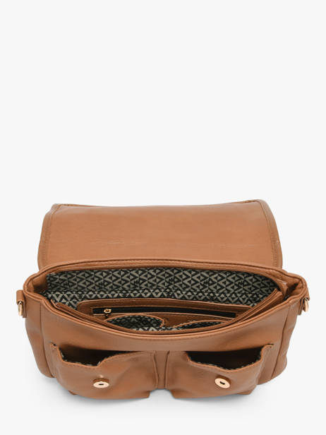 Sac Bandoulière Zip Lulu castagnette Marron zip ALENA vue secondaire 3