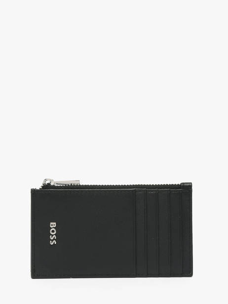 Porte-cartes Zippée Smooth Cuir Hugo boss Noir smooth HLK503A