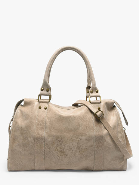 Sac Porté épaule A4 Spazzolato Cuir Milano Marron spazzolato SP24095 vue secondaire 3