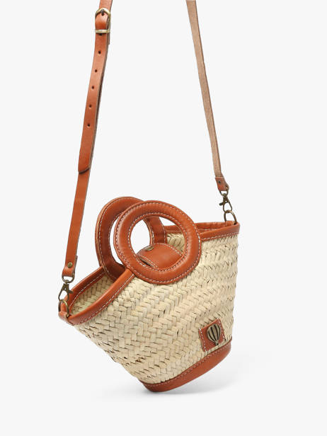 Sac Porté Main Estival Le voyage en panier Beige estival PM927 vue secondaire 1