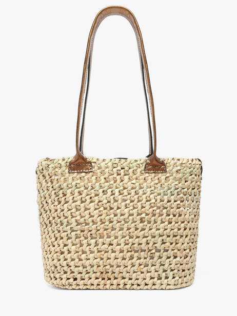 Sac Porté épaule Estival Le voyage en panier Beige estival PM946 vue secondaire 3