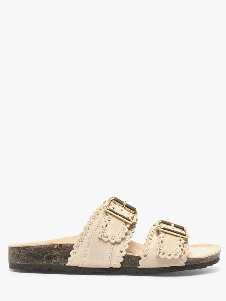 Mules Avec Brides En Cuir Semerdjian Beige accessoires ARIANNA