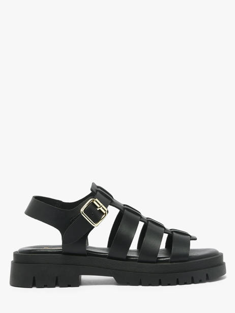 Sandals In Leather Semerdjian Black women DELIA