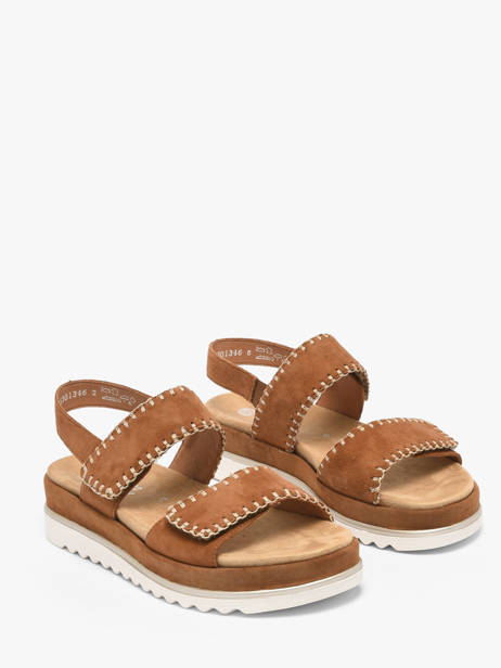 Sandals In Leather Remonte Brown women 22 other view 1