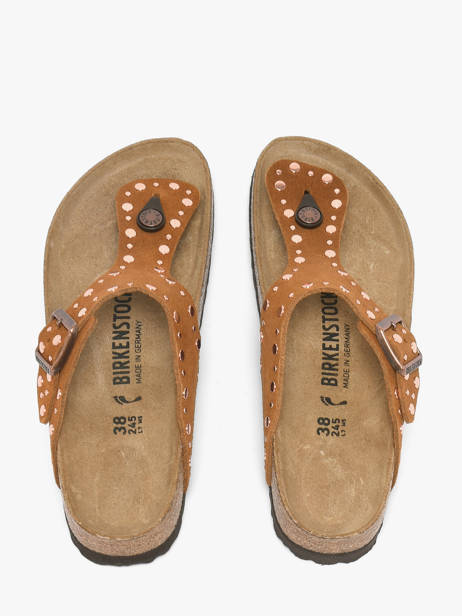 Mules En Cuir Birkenstock Marron women 1031733 vue secondaire 3