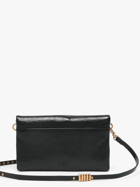 Sac Bandoulière Love Bag Icon Cuir Pinko Noir love bag icon 6023A315 vue secondaire 4