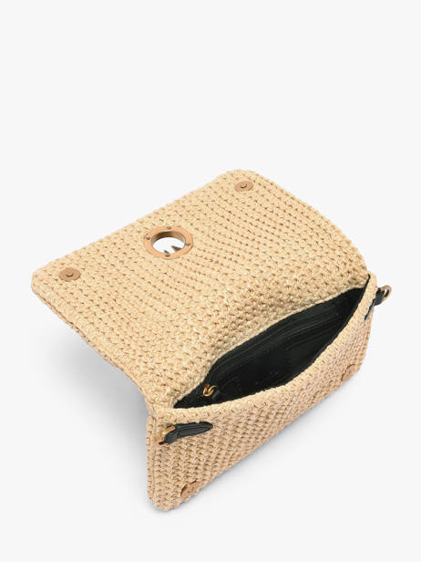 Sac Bandoulière Love Bag Soft Raphia Pinko Beige love bag soft 6023A391 vue secondaire 3