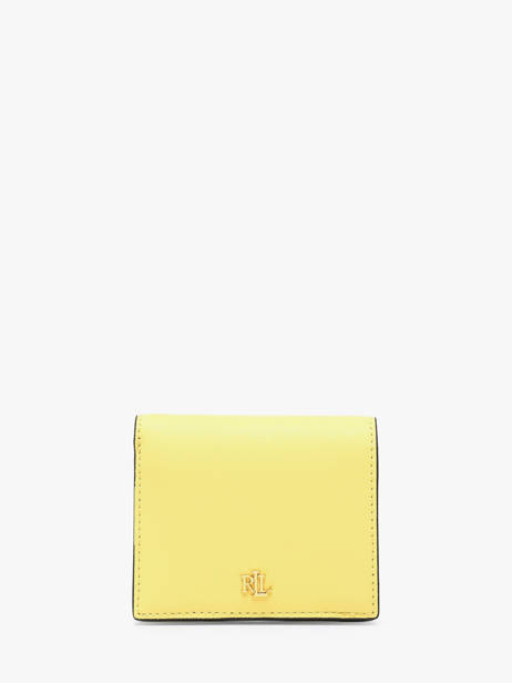 Portefeuille Cuir Lauren ralph lauren Jaune dryden 32962112