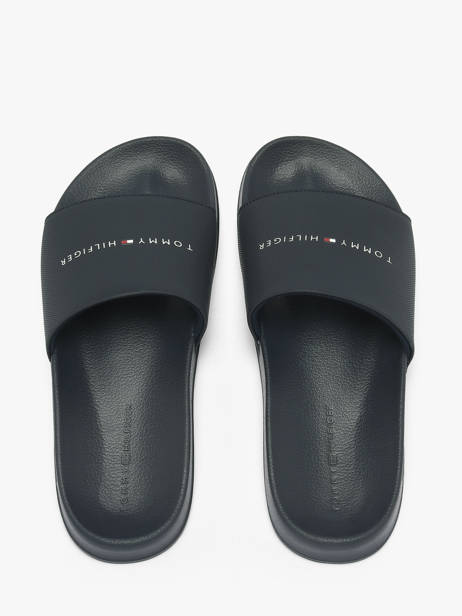 Claquettes En Cuir Tommy hilfiger Bleu men 5799DW5