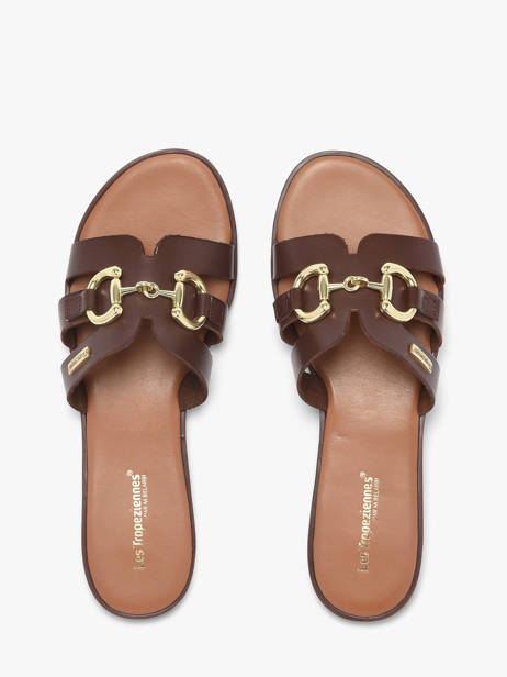 Mules Hamia En Cuir Les tropeziennes Marron women HAMIA vue secondaire 3