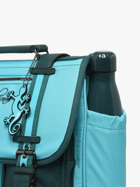 Cartable 2 Compartiments Cameleon Bleu vintage urban PBVBCA35 vue secondaire 5