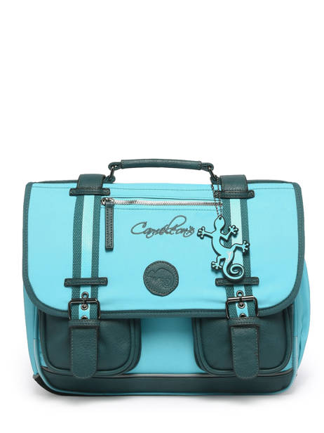 Cartable 2 Compartiments Cameleon Bleu vintage urban PBVBCA35 vue secondaire 6