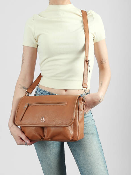 Sac Bandoulière Zip Lulu castagnette Marron zip ALENA vue secondaire 1