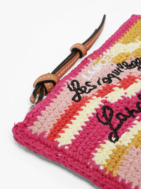 Pochette Zippée Lancel Plage Crochet Lancel Multicolore summer capsule A14002 vue secondaire 4