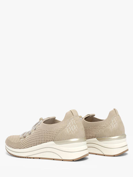 Sneakers Semelle Compensée Remonte Beige women 60 vue secondaire 3