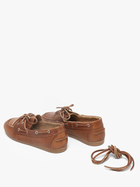 Chaussures Bateau En Cuir Pavement Marron accessoires 24128067 vue secondaire 2