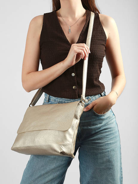 Sac Bandoulière Soft Mandoline Or soft MD5231 vue secondaire 1